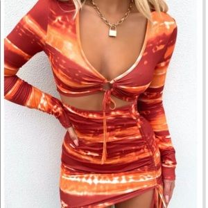 Tie Dye Bodycon Dress